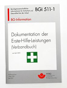 Verbandbuch nach BGI 511-1